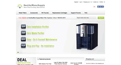 Desktop Screenshot of healthywatersupply.com