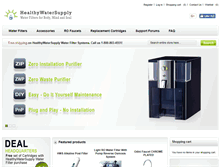 Tablet Screenshot of healthywatersupply.com